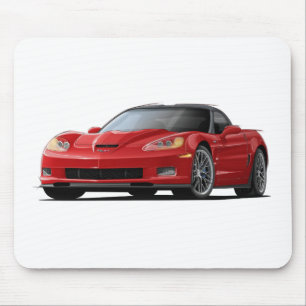 Tapis De Souris Voiture de rouge de Corvette ZR1