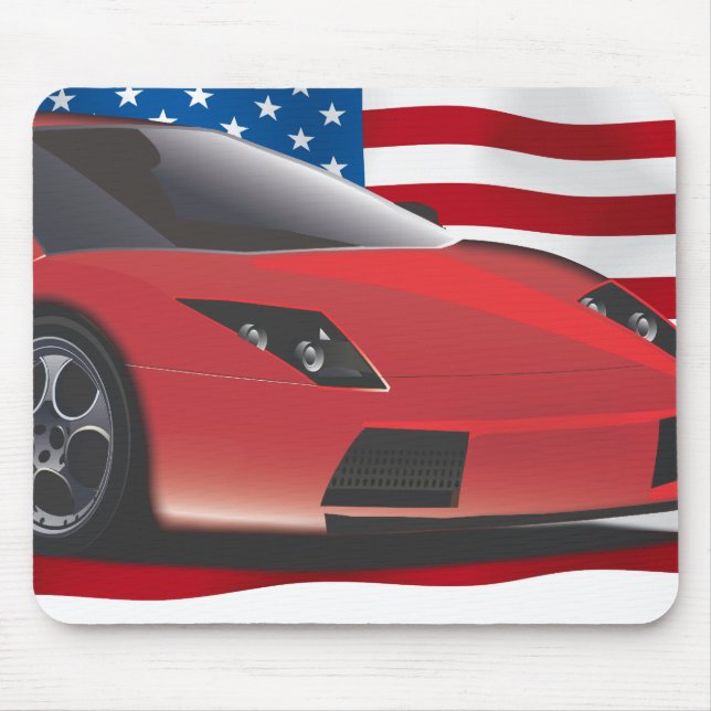 Tapis De Souris Voiture de sport (Devant)