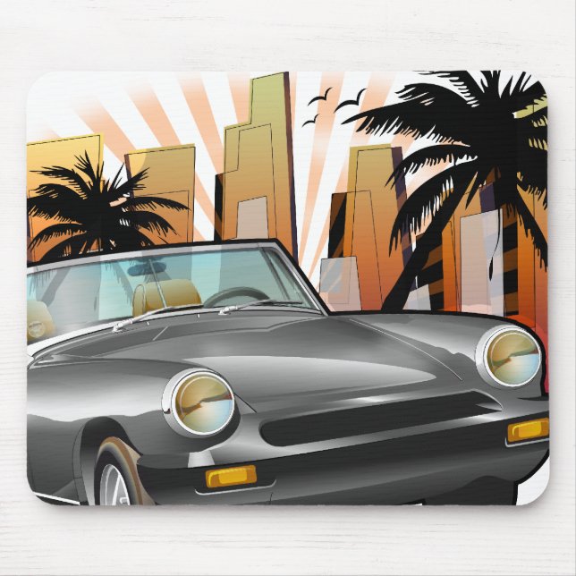 Tapis De Souris Voiture de sport classique (Devant)