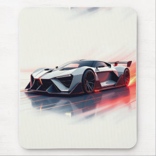 Tapis De Souris Voiture de sport futuriste - Design élégant généré