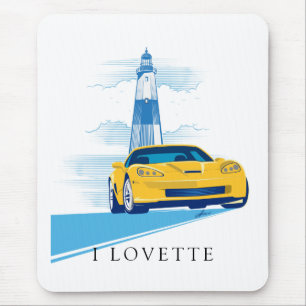 TAPIS DE SOURIS VOITURE ÉLÉGANTE VETTE ART AUTOMOBILE