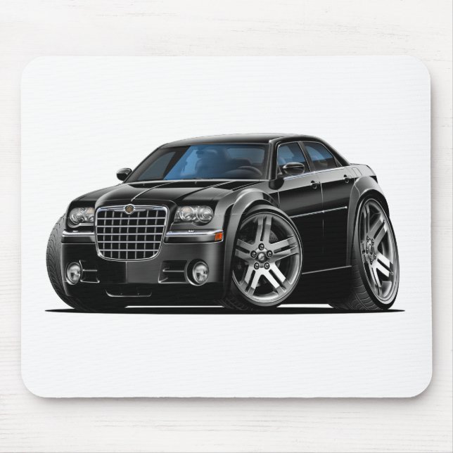 Tapis De Souris Voiture noire de Chrysler 300 (Devant)