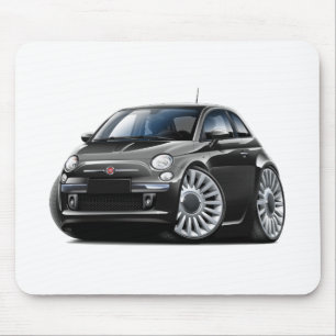 Tapis De Souris Voiture noire de Fiat 500