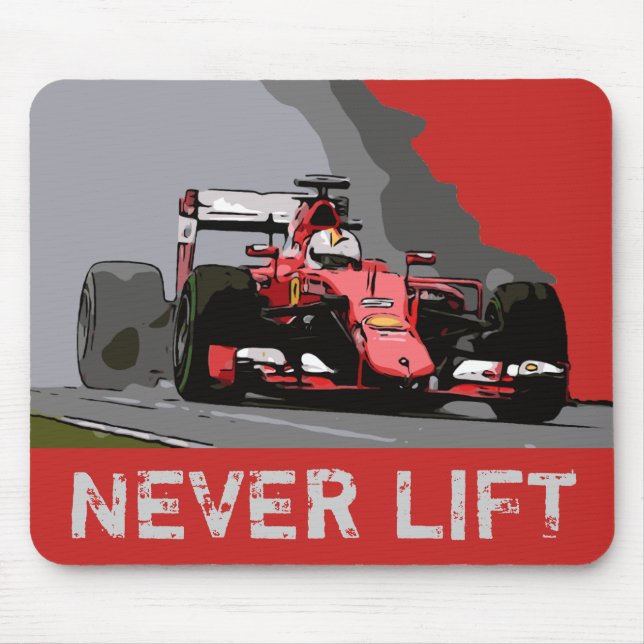 TAPIS DE SOURIS VOITURE RED RACE - JAMAIS LIVRÉE (Devant)