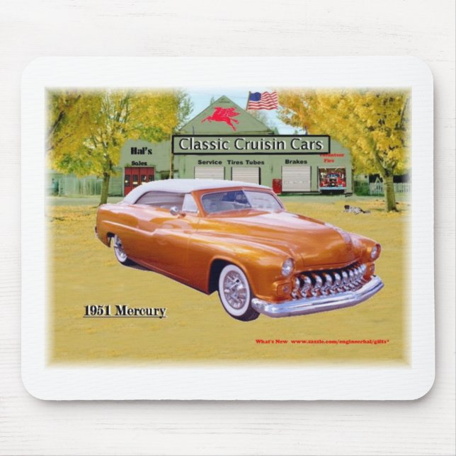 Tapis De Souris Voitures classiques de Cruisin Mercury 1951 (Devant)