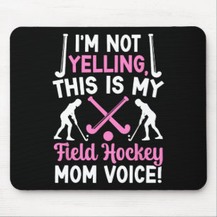 Tapis De Souris Voix de mère de hockey sur gazon Mère d'un joueur
