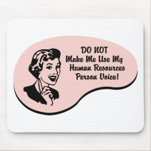 Tapis De Souris Voix de personne de ressources humaines