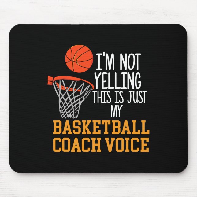 Tapis De Souris Voix des entraîneurs de basket-ball (Devant)