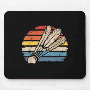 Tapis De Souris Volant de badminton coucher de soleil détendu Funn