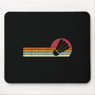 Tapis De Souris Volant de Badminton Coucher de Soleil Distressed