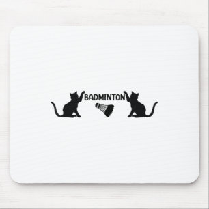 Tapis De Souris Volant de badminton Et Chats - Cool Badminton Shut