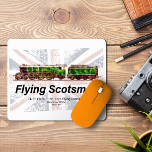 Tapis De Souris Volant Scotsman Steam Train Anglais Locomotive