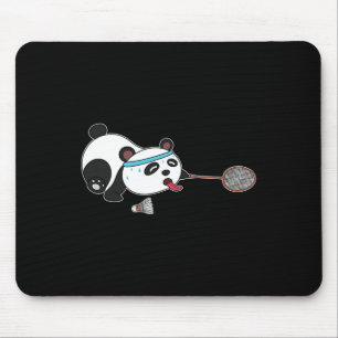 Tapis De Souris Volants de badminton Panda Animaux