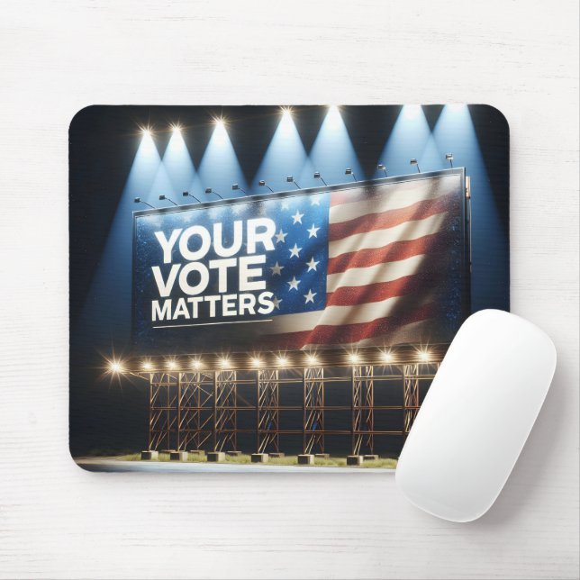 Tapis De Souris Volet Votre vote compte (Avec souris)
