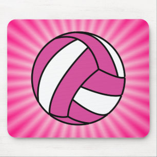 Tapis De Souris Volley-ball rose