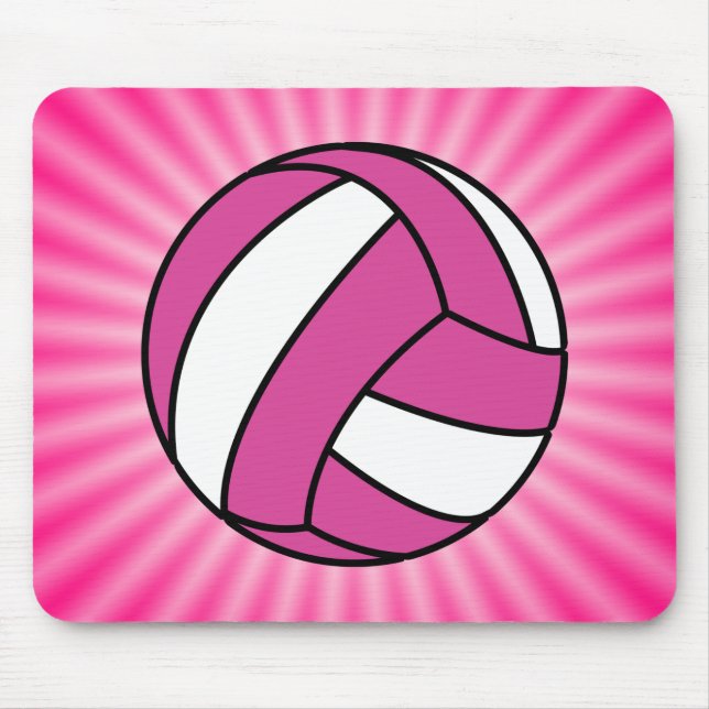 Tapis De Souris Volley-ball rose (Devant)