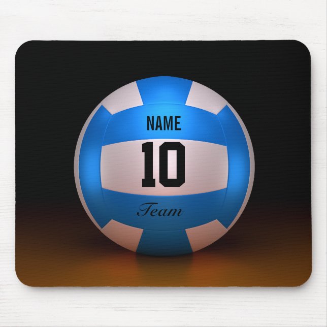Tapis De Souris Volleyball bleu (Devant)