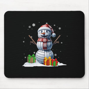 Tapis De Souris Volleyball Snowman Hommes Garçon Noël Volleyball P