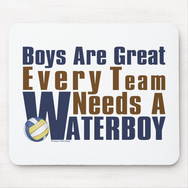 Tapis De Souris Vollyball Waterboy en bleu (Devant)