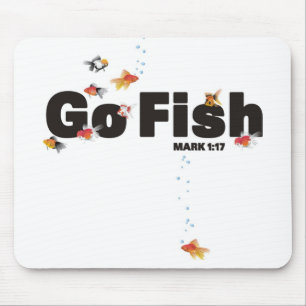 Tapis De Souris Vont les poissons Mousepad