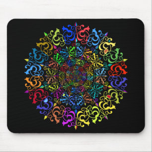Tapis De Souris Vortex floral Polyprismatique