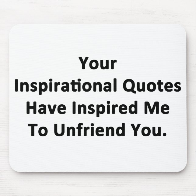 Tapis De Souris Vos citations inspirantes (Devant)