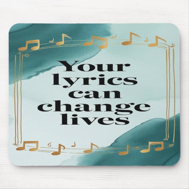 Tapis De Souris Vos paroles peuvent changer de vie, option 2 (Devant)