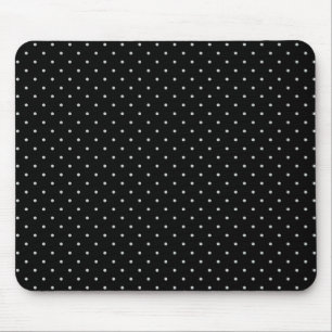 Tapis De Souris Vos points polka de couleur sur fond noir Cliquez 