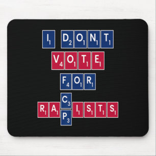 Tapis De Souris Vote libéral anti-républicain pour l'égalité Bleu