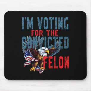 Tapis De Souris Vote Pour Verdict de Criminel Condamné Élection Tr