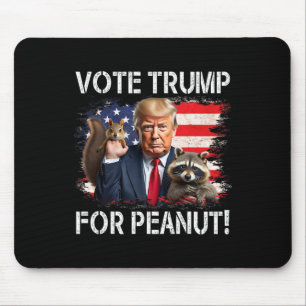 Tapis De Souris Votez Trump Pour L'Arachide L'Écureuil 2