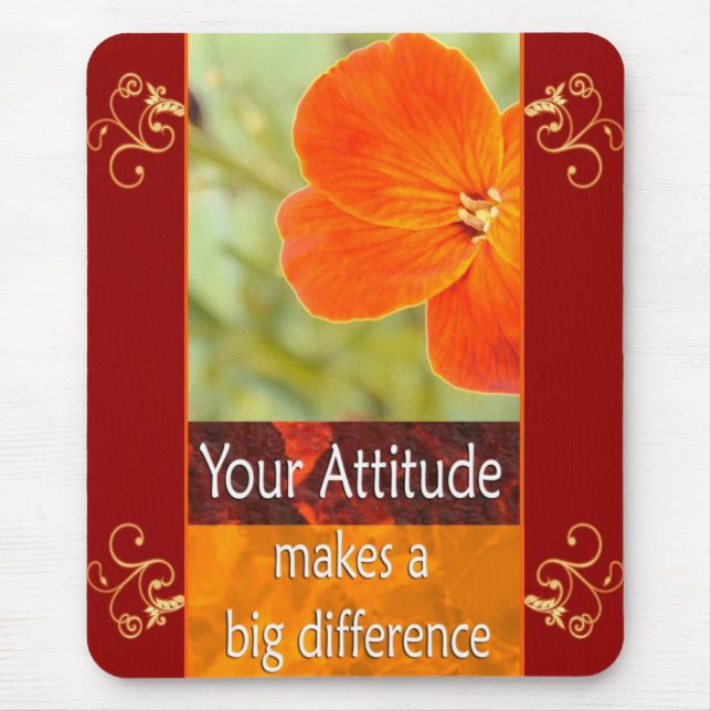 Tapis De Souris Votre attitude - Mousepad de motivation (Devant)