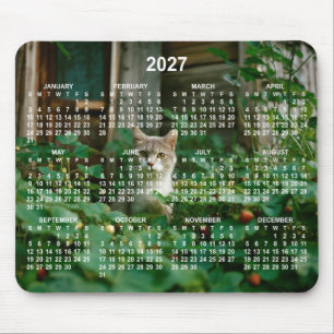 Tapis De Souris Votre calendrier 2027 à chiffres blancs Photo