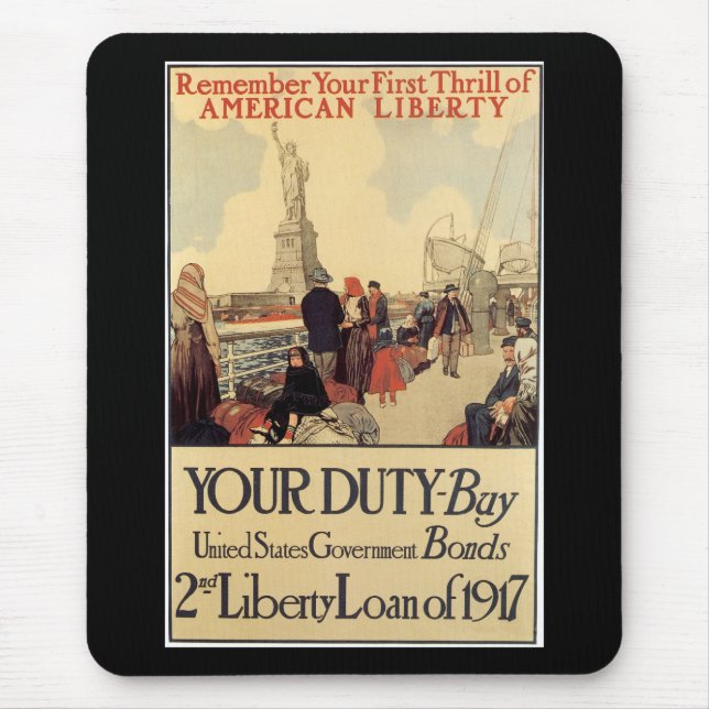 Tapis De Souris "Votre devoir" - 2e prêt Liberty (Devant)