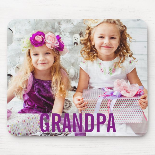 Tapis De Souris Votre grand-papa Mousepad de photo d'enfants (Devant)