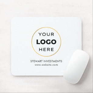 Tapis De Souris Votre logo Entreprise Blanc