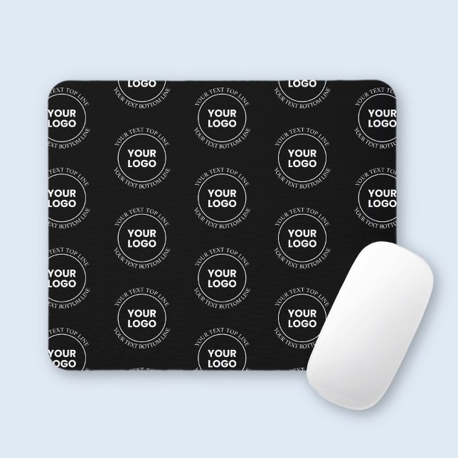 Tapis De Souris Votre logo et votre texte modifiable | Motif répét (Créateur téléchargé)