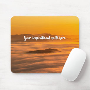 Tapis De Souris Votre soleil de texte personnalisé au-dessus du pa
