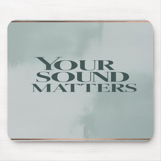 Tapis De Souris Votre son compte option 3 (Devant)