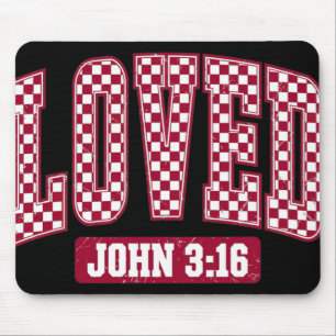 Tapis De Souris Vous êtes aimé Jean 3_16 Car Dieu a tant aimé le m