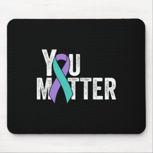 Tapis De Souris Vous Problème Prévention Suicide Turquoise Purple 