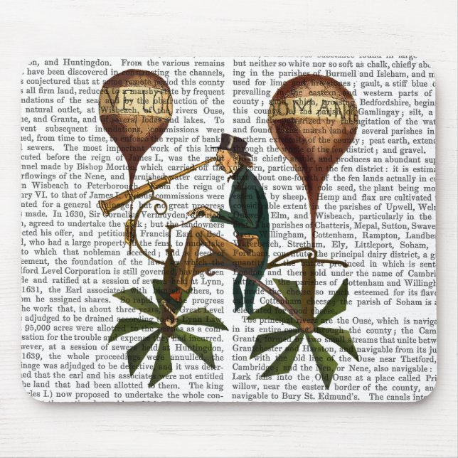 Tapis De Souris Voyage A La Lune Hot Air Balloon (Devant)