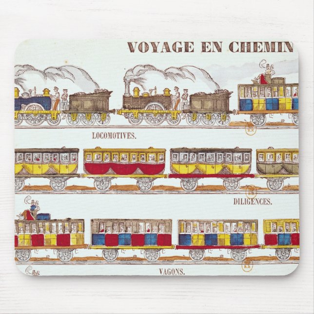 Tapis De Souris Voyage de rail en 1845 (Devant)