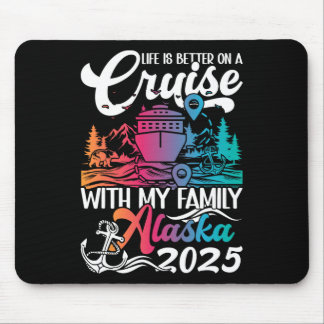 Tapis De Souris Voyage en croisière en Alaska pour la famille -