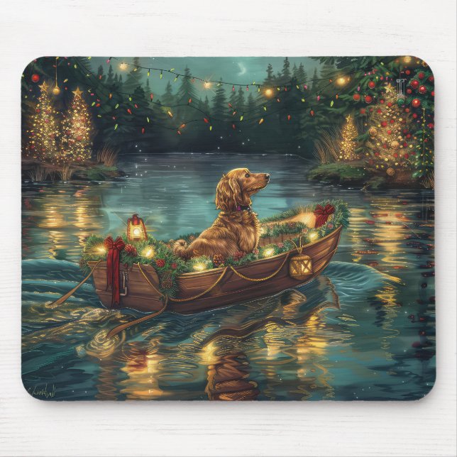 Tapis De Souris Voyage festif de Noël de la livre afghane (Devant)