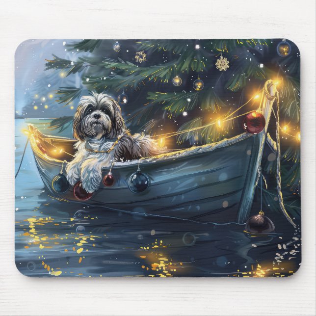 Tapis De Souris Voyage festif de Noël Havanais (Devant)