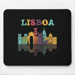 Tapis De Souris Voyage Lisboa Portugal Vacances Famille européenne