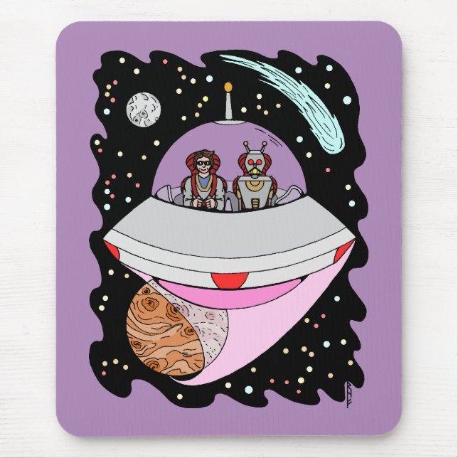Tapis De Souris Voyage sur la route galactique 2018 (Devant)