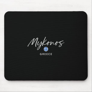 Tapis De Souris Voyage sur l'île de Mykonos en Grèce, Évasion esti