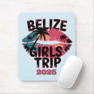 Tapis De Souris Voyage tropical de filles au Belize 
